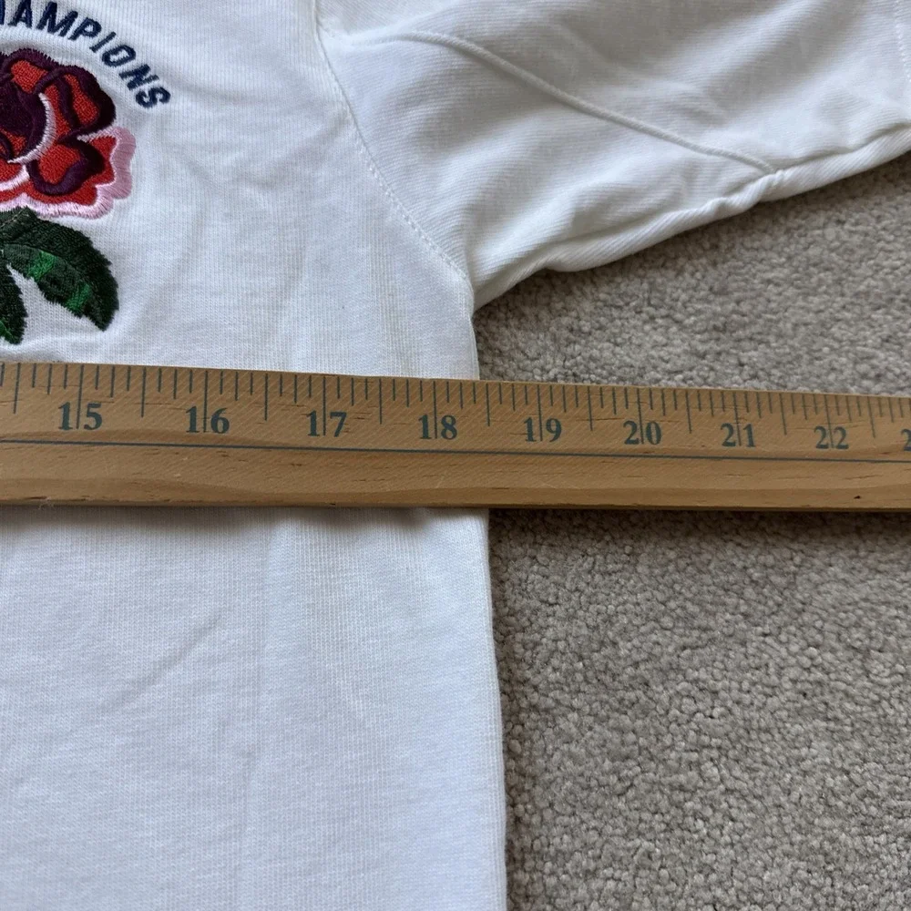 Vintage Cotton Traders Classic England Rugby Red Rose Short Sleeve Polo Sz S